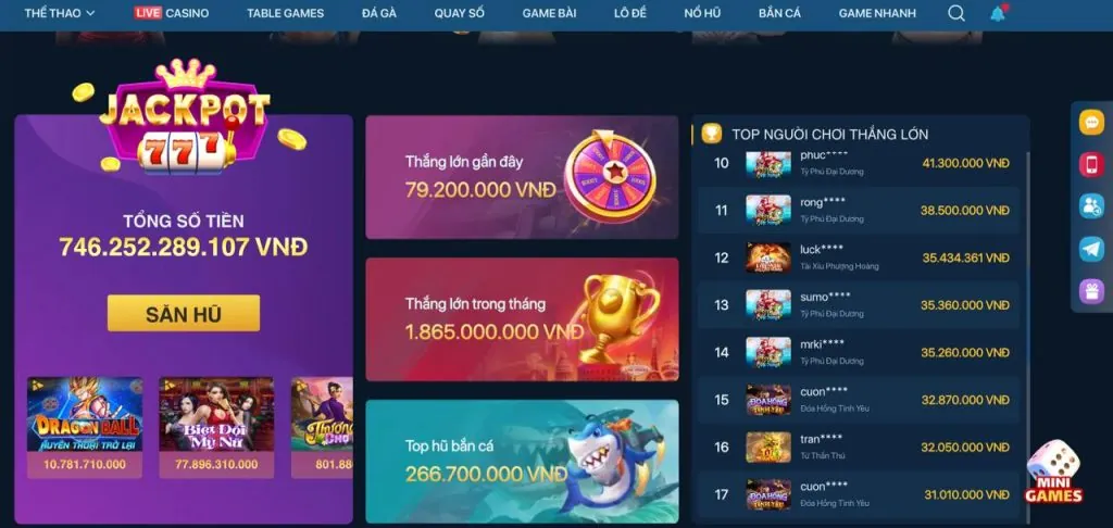 Hình ảnh các loại game đa dạng tại Hit Club 2026